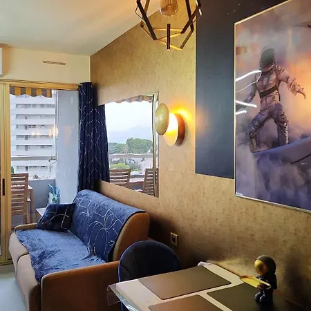 L'astronaute - Balcon Vue - Clim - Place Parking Privee - Marina Baie Des Anges Apartment
