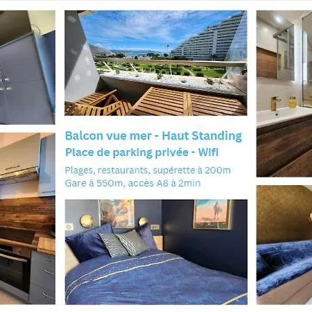 L'astronaute - Balcon Vue - Clim - Place Parking Privee - Marina Baie Des Anges Apartment Villeneuve-Loubet